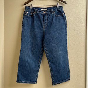 Levi's 512 Perfectly Slimming Cropped Denim Blue Jeans